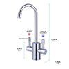 Ready Hot Polished Chrome Hot and Cold Water Faucet for Water Tanks, Includes Safety Lock 42-RH-F560-CH